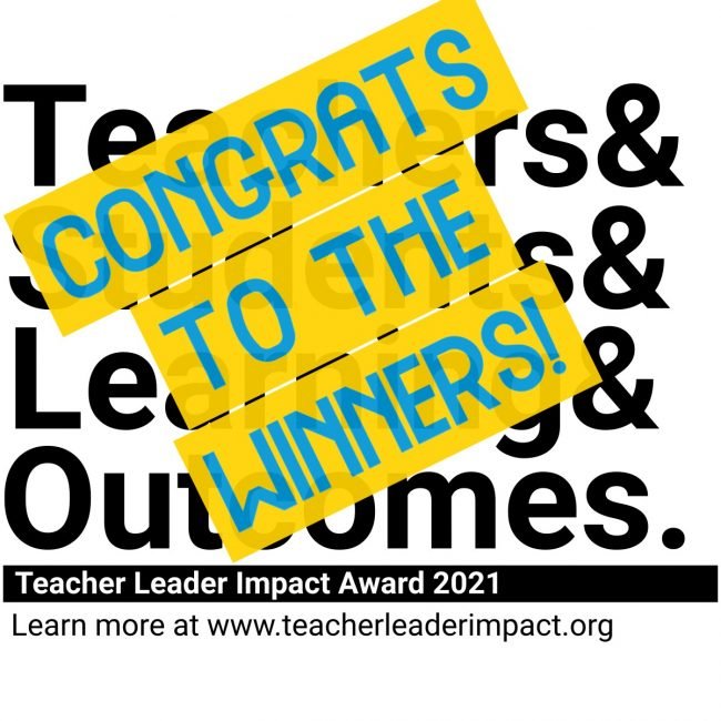 Teacher Leader Impact Award winners 2021 by Edthena